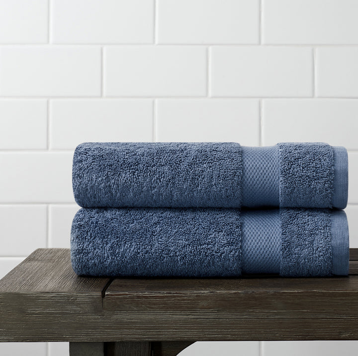 Essuie-mains en coton biologique (lot de 2) - Gris clair