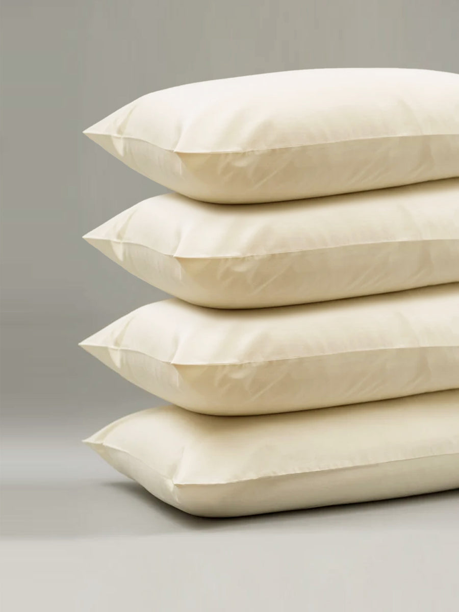 Draps de lit à nombre de fils élevé - Ivoire - 600 TC