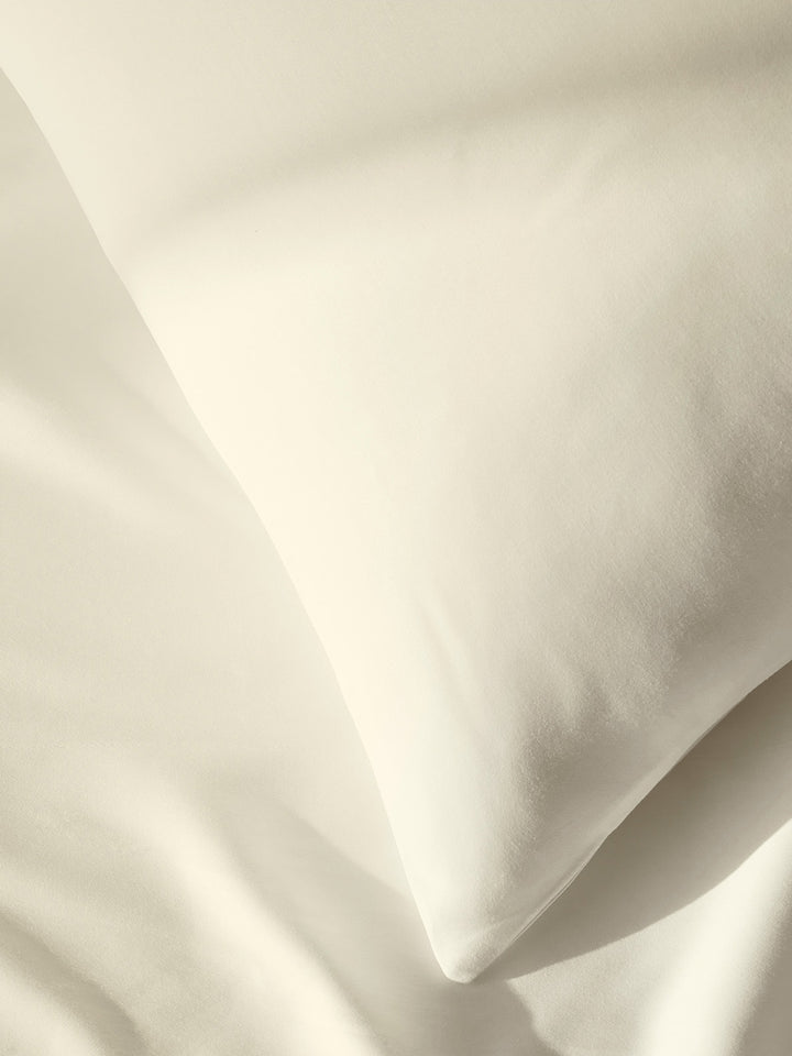 Draps de lit à nombre de fils élevé - Ivoire - 600 TC