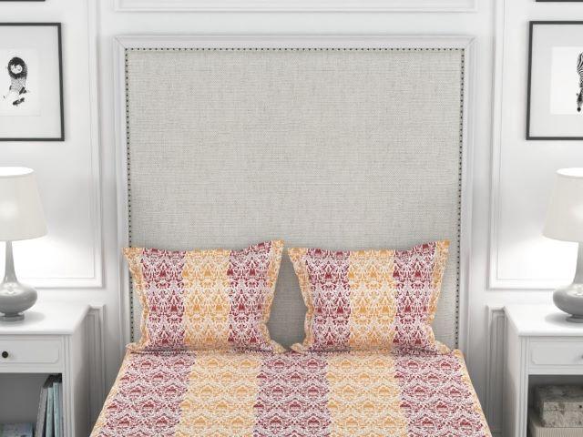Amouve printed cotton bed sheet