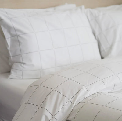 100% Organic Cotton Bedsheet Set Of 4 - Window Pane