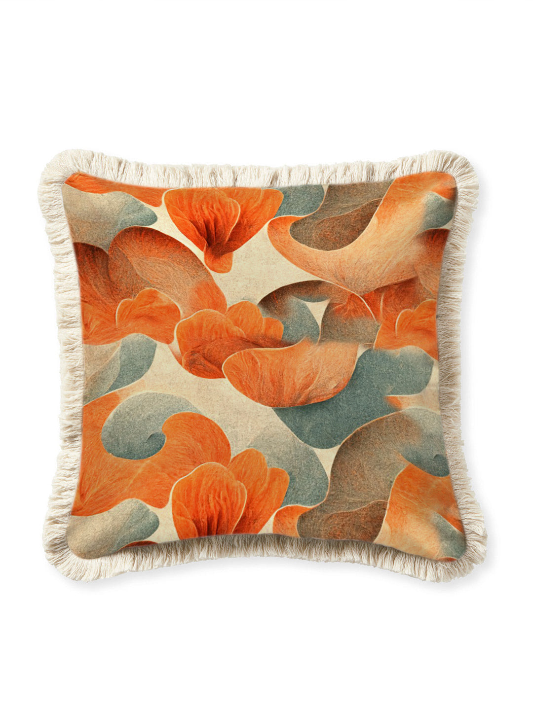 Housse de coussin orange