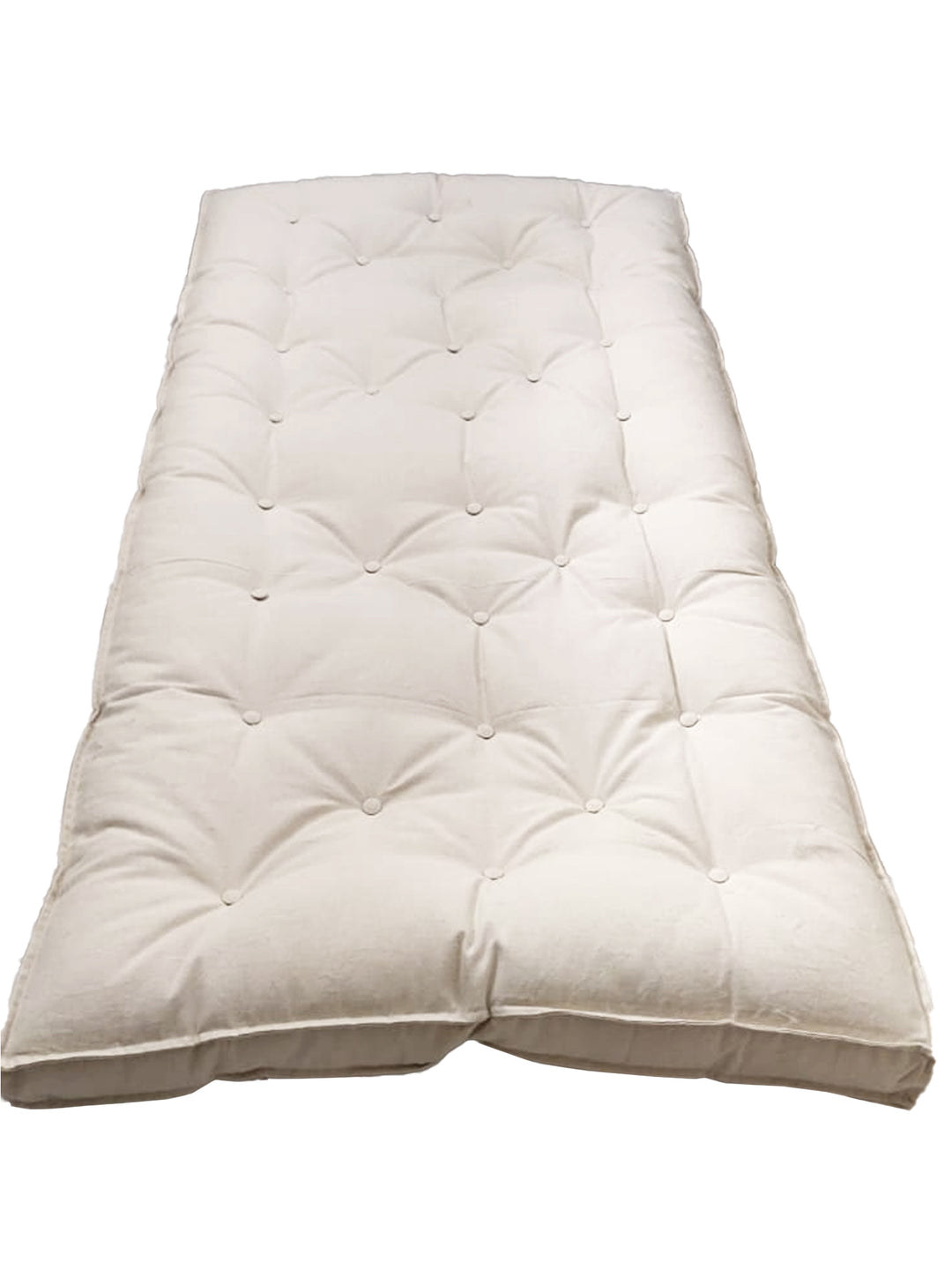 Used as a futon, yoga mat, meditation or sleeping floor mattress