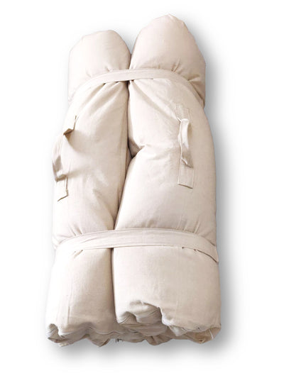 Foldable organic mattress for guest room or small spaces