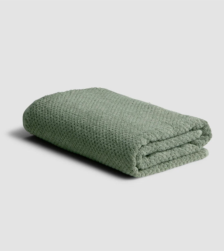 Popcorn Bath Towel 600 GSM - Sage Green