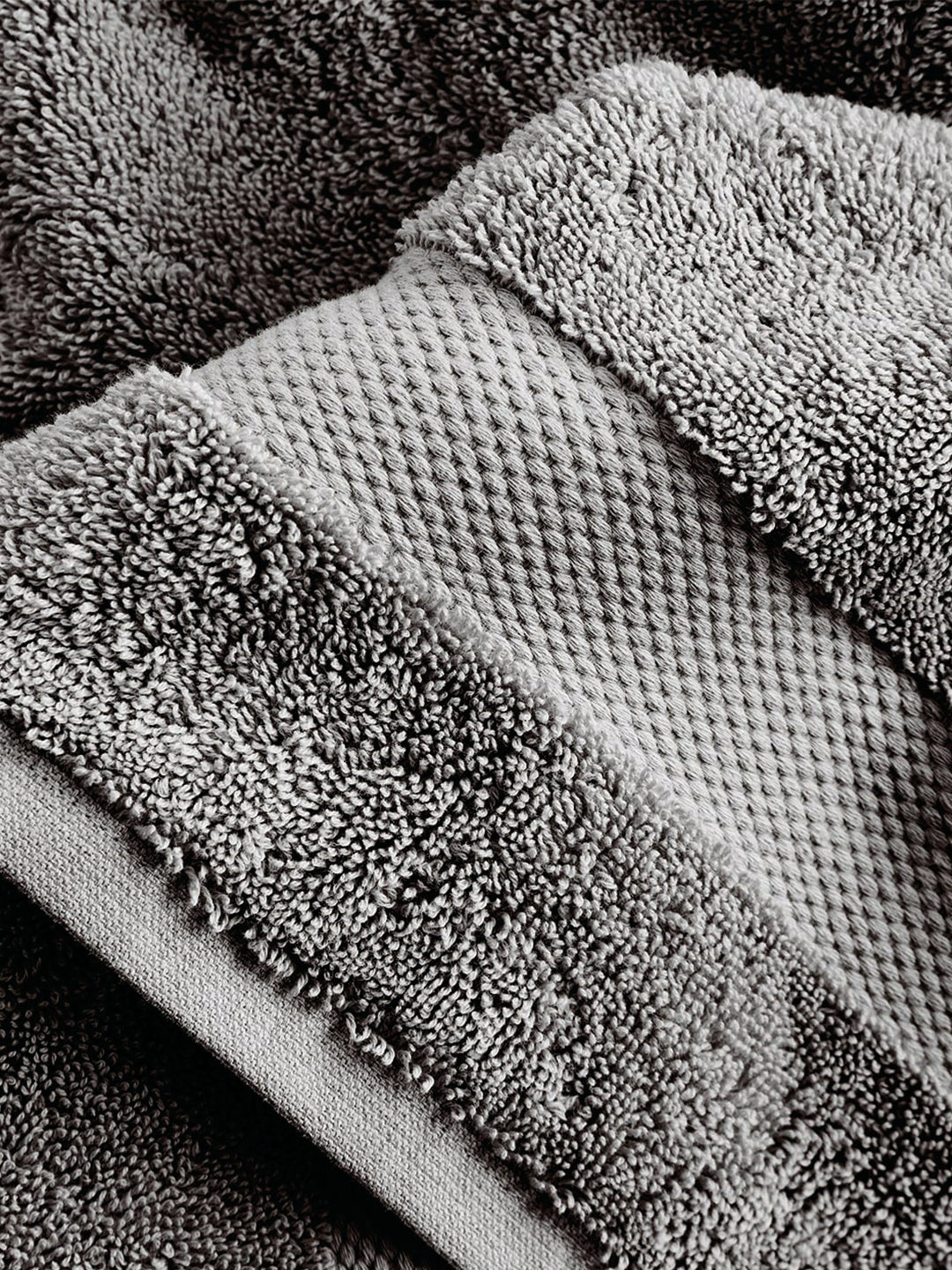 Face Towels (Set Of 3) in Organic Cotton - Gray