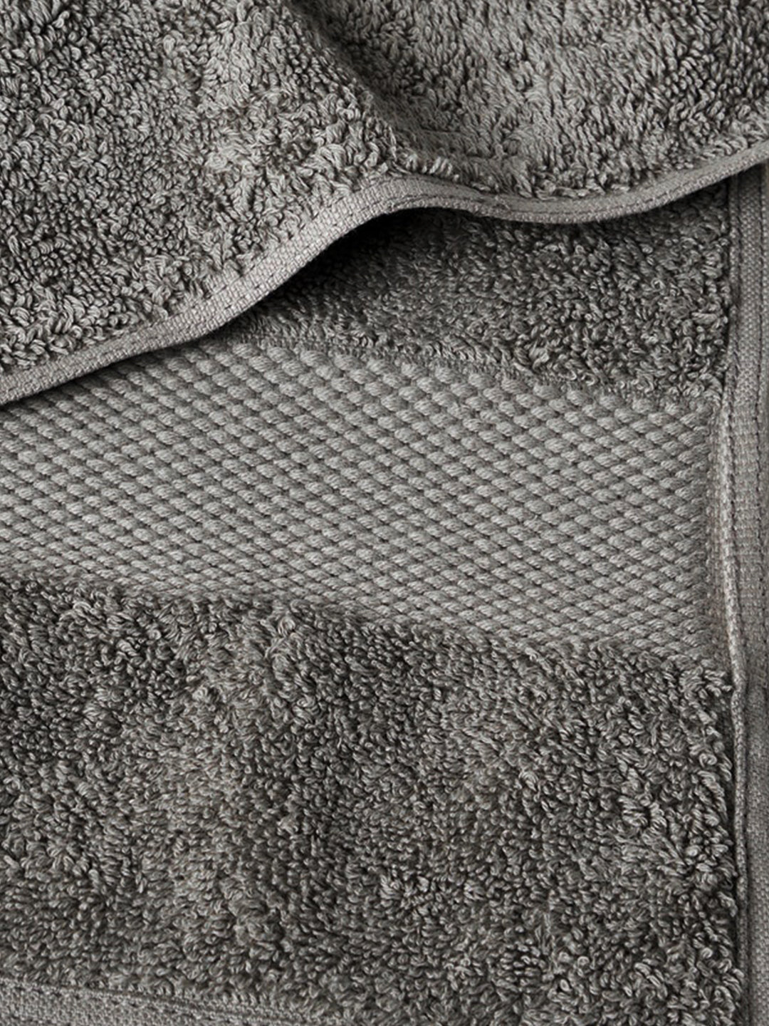 Face Towels (Set Of 3) in Organic Cotton - Light Grey