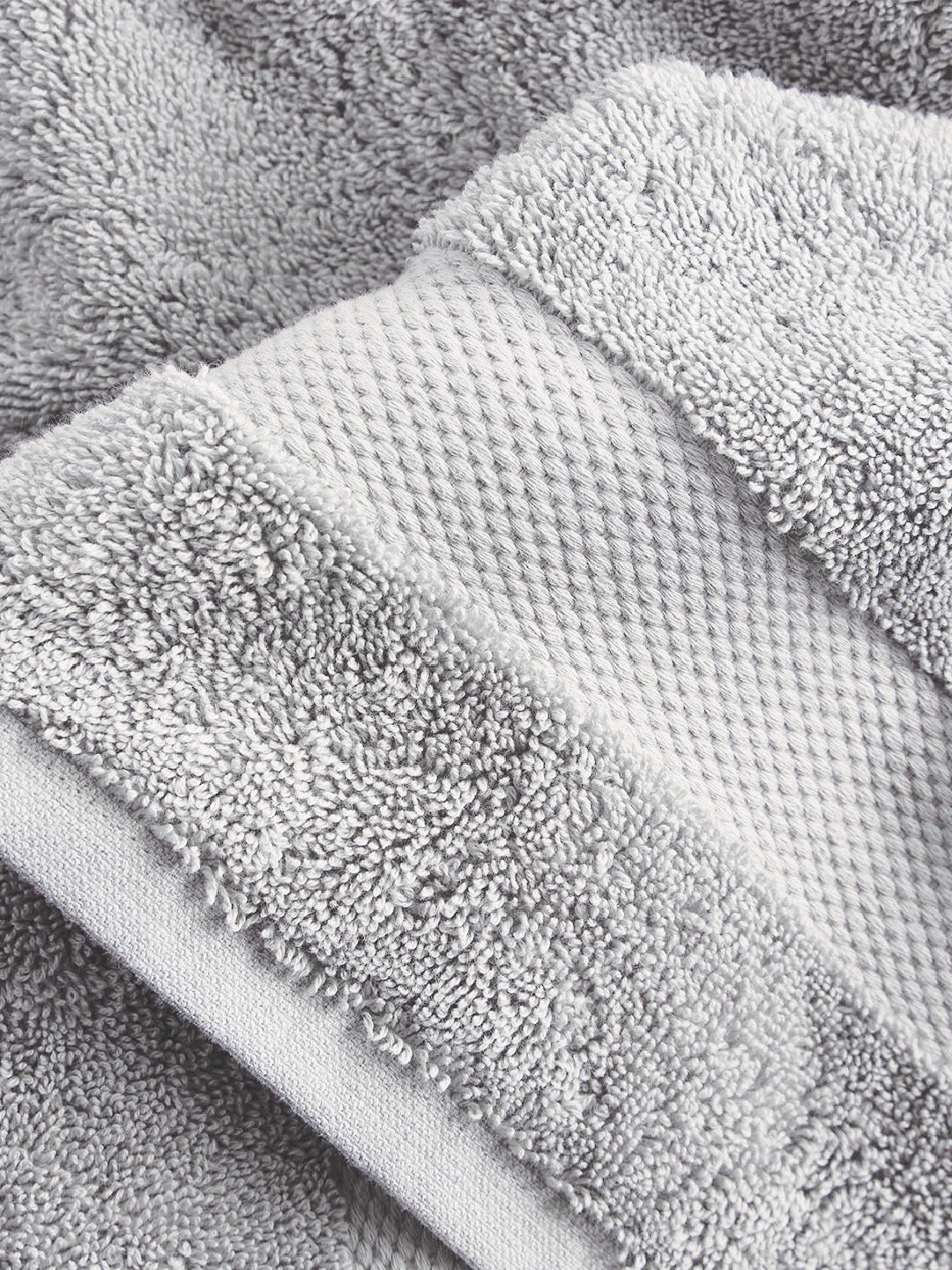Organic Cotton Hand Towels (Set Of 2) - Light Gray