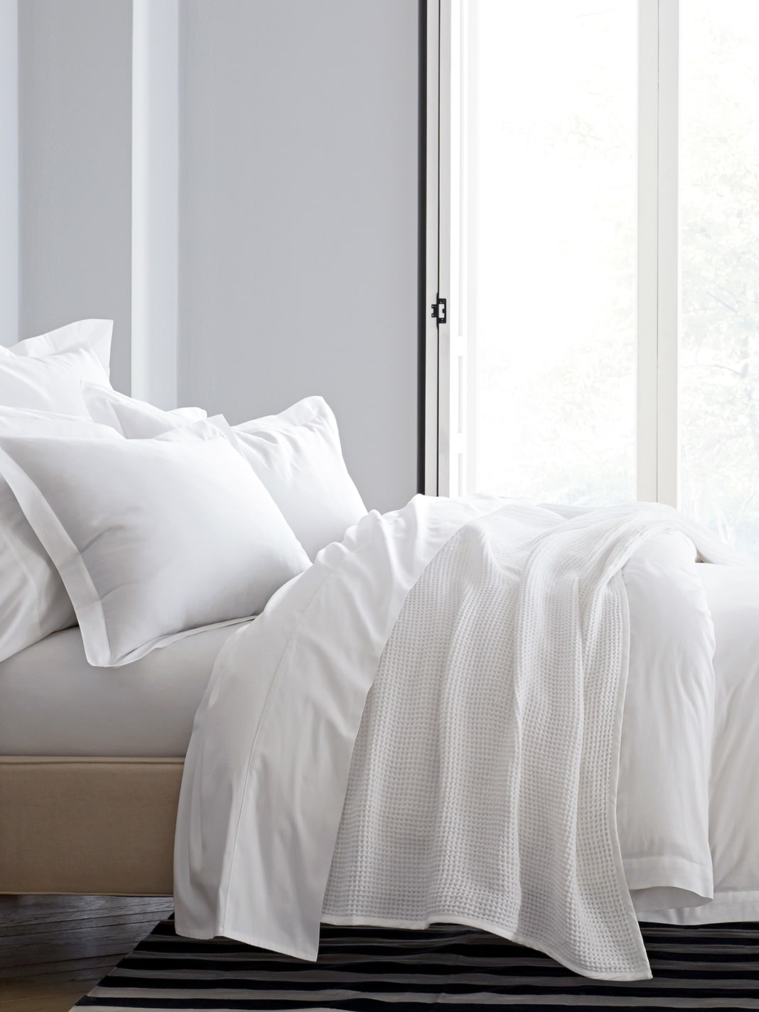 Organic Cotton Waffle Blanket - Main Image