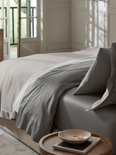High Thread Count Bed Sheets - Fog - 600 TC