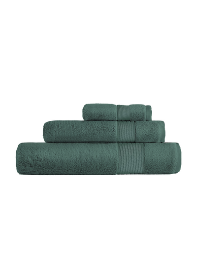 Towel Set Of 3 - Forest Green