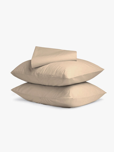 Drap de lit en coton biologique (sable)