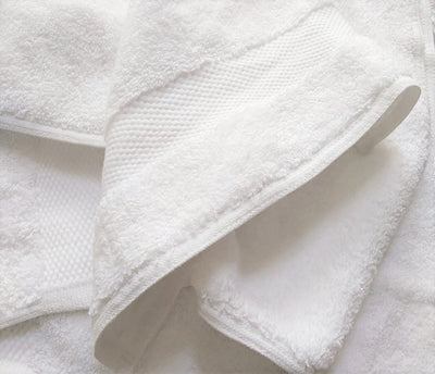 Serviettes pour le visage (Lot de 3) Coton Bio - Blanc