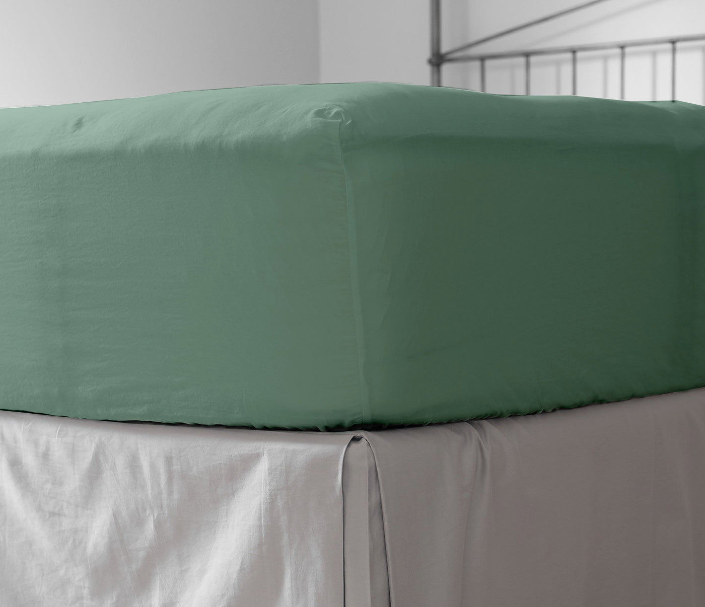 Fitted Bed Sheet Green