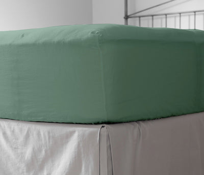 Fitted Bed Sheet Green