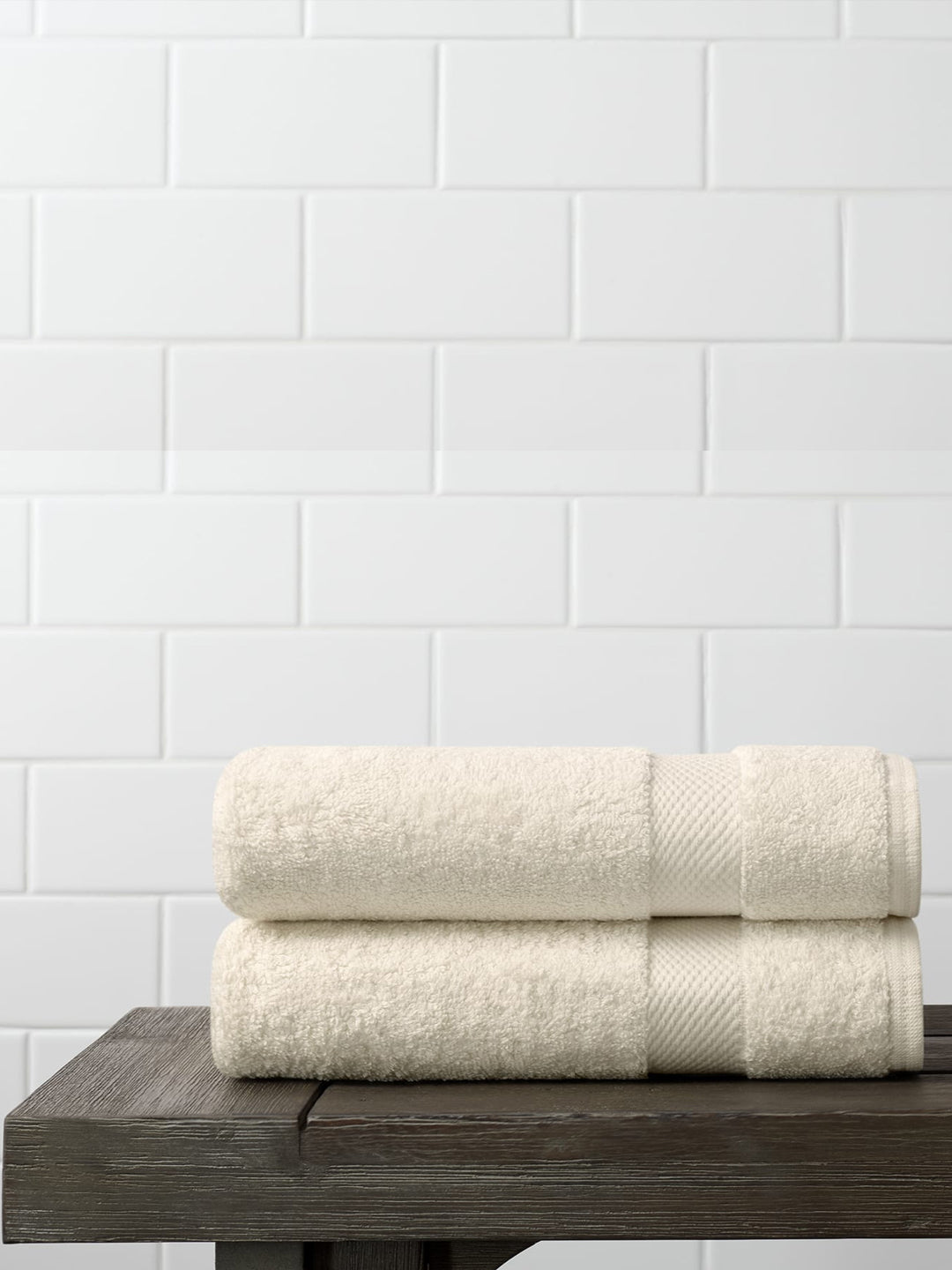 Organic Cotton Hand Towels (Set Of 2) - Ivory