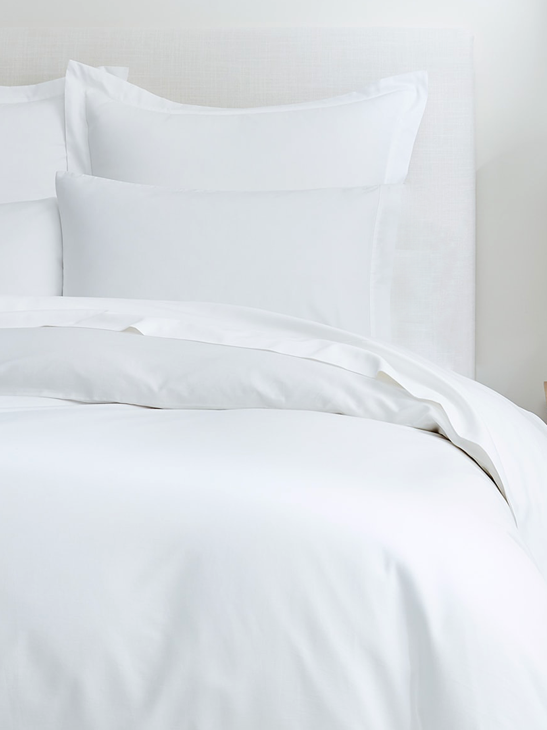 Drap de lit blanc en coton biologique (Collection Hôtel)